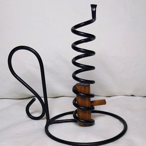 Vintage metal candlestick holder